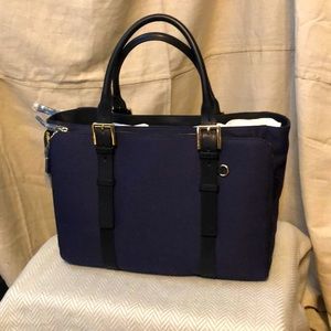India Hicks Duchess Briefcase/Tote Navy
